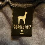 Peruvian Connection Skirt Womens Medium Blue Midi Faux Wrap Slouchy Fit Layer Photo 3