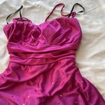 Speechless Vintage  Women’s Sz S Mini Pink Dot Dress Bow Halter Y2K Barbie Fairy Photo 11