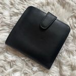 Coach Vintage  black genuine leather bifold wallet with snap closure coin pocket Photo 0