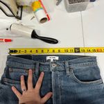 RE/DONE  Jeans Womens Size 29 90s High Rise Ankle Crop in Dusk Destroy Button Fly Photo 9