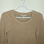 Banana Republic cotton cashmere tan pebble texture sweater top size S Photo 39