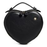 Stoney Clover Lane Women's Heart Crossbody Bag in Black Photo 0
