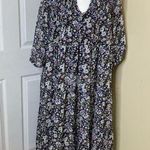 In Loom Floral Tiered Long Sleeve Midi Dress Black S Photo 0