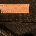 Pilcro Anthropologie Straight Split Hem Jeans in Black Photo 3