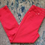 Chico's Chico So Slimming Red Girlfriend Crops Size 00 (2) Photo 2