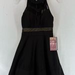 Emerald Sundae NWT  Cocktail Mini Halter Dress Prom Homecoming Medium Black Photo 0