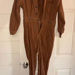 Brown Long Sleeve Jumpsuit Photo 0