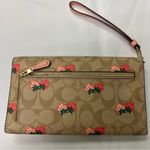 Coach Travel Envelope Wallet In Signature Canvas With Strawberry Print CB609 Photo 1
