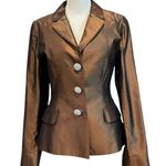 Made in France silk crepe blazer, size 36 Photo 0