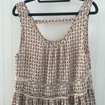 MITTOSHOP scoop neck sleeveless lace ruffled sundress open back size Medium Blue Photo 1