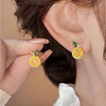 Lemon Earrings Gold Photo 4