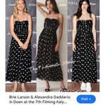 DÔEN silk Maryanna Noir Solstice Sky Dot dress NEW Black Size XS Photo 2