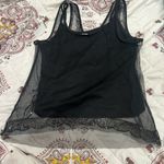 Candie's  LG Embellished Black Sheer Women's Top Photo 1