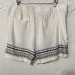 Apt. 9  Linen Blend Embroidered Casual Shorts XL Photo 2