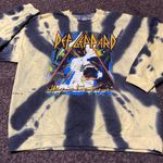 Urban Outfitters Def Leppard Hysteria Tie Dye Sweatshirt Oversized L/XL Photo 0