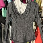 Lululemon 72. Black and White Speckled Zip-Up Hoodie Photo 2