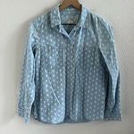 Madewell Denim Chambray Button Front Collar Shirt Southwestern Casual Small Photo 0