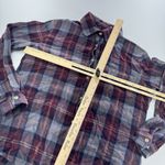 Brandy Melville Shirt Womens Small Red Plaid Flannel Button Up 100% Cotton Photo 4
