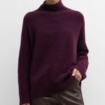 French Connection Deep Purple Turtleneck Sweater Photo 0