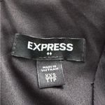 EXPRESS Black Long Sleeve beaded deep V-neck belted festival Wrap Romper siz XXS Photo 1