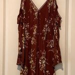 ASTR NWT Floral cold shoulder long sleeve romper Photo 0