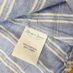 Draper James  Dress Blue Plaid Button Down Linen Blend Cottagecore size 2 Photo 6