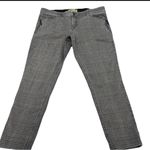 Democracy  Women's “Ab” Solution Plaid Gray Straight Leg Jeans Size 16 Photo 2