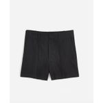 Madewell Pintucked Shorts in 100% Linen Jet Black High Rise Vacation US 0 NWT Photo 5