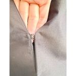 ZARA 100% Cotton Long Puff Sleeve V-Neck Blazer Jacket Black Women's Size XS Photo 3