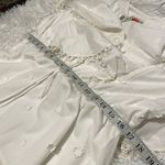 Farm Rio 3D Flower Mini Dress in White Medium Photo 4