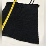 Brandy Melville  Smocked Ally Tank Top - Black Photo 7