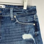 Paige  Jimmy Jimmy Cuffed Blue Denim Distressed Jean Shorts Size 28 Photo 3
