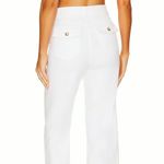 Spanx Wide Leg Cropped Pants White Button Detail High Rise Women's L Photo 1
