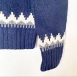 Club Monaco  Navy Blue Rag Wool Blend Sweater Size Medium Photo 2