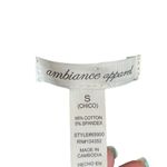 Ambiance Apparel Black Short Sleeve Cotton Blend Lightweight Crop Top Women Sz S Photo 4