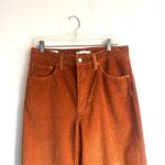 Levi's Levi’s Ribcage Wide Leg Orange Corduroy Pants Size 31 Photo 5
