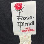 Rose Dirndl Aus Bayern Black Purple Floral Embroidered Oktoberfest Dress sz S 42 Photo 5