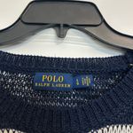 Polo Ralph Lauren Women's Crew Striped Linen Sweater Black Size L Photo 1