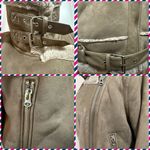 ZARA Shearling Rider's Jacket Double Boa Brown Beige sz XL Photo 7