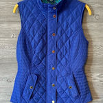 Lilly Pulitzer ladies blue purple vest with flowered lining, small Photo 0
