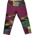 The North Face  FlashDry Active Outdoor Gym Purple Geometric Leggings Size XL Photo 0