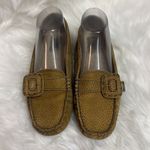 UGG  Australia Beige Fur Lined Logo Buckle Loafer Size 7 A1 Photo 1