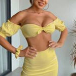 SheIn Two-Piece Set Skirt Top Photo 0