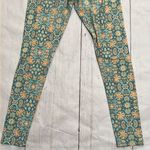 LuLaRoe  green and yellow patterned one size leggings Photo 5