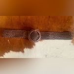 American Eagle NEW  Leather Brown Braided Belt Photo 4