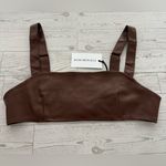 We Wore What NWT  Vegan Leather Bra Top Photo 4