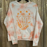 REEF  Trunks Elephant Raglan Crew Sweater Tie Dye Peach Melba Small NWT Photo 0