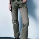 ZARA  Size 8 Acid Wash Double Waist Mid Rise Straight Leg Jeans Photo 0