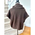 NWT NY&C Brown Knit Johnny Collar Zip Short Sleeve Sweater Size XXL Photo 2