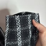 Lush Clothing LUSH Tweed White Black Silver Plaid Wool Blend One Button Blazer Size M Photo 10